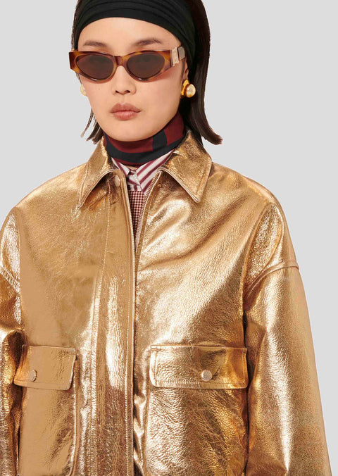 Bibba Golden Leather Jacket