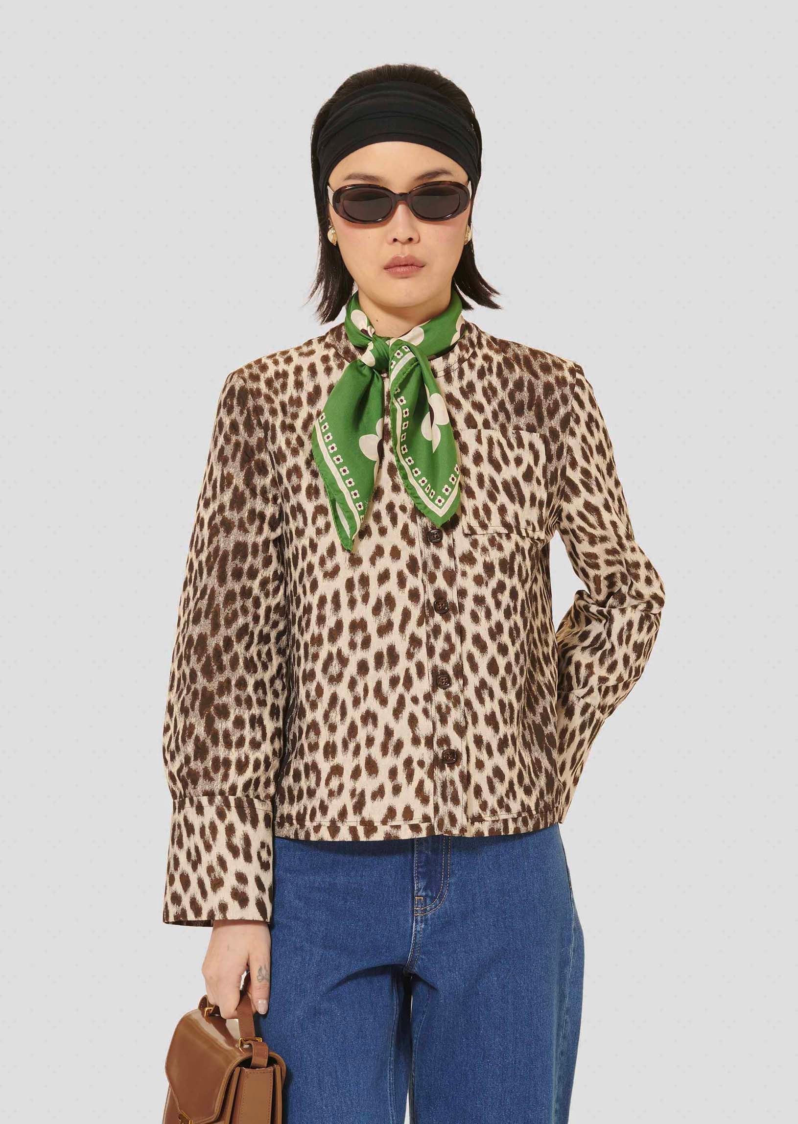 Coco Brown Leopard Shirt