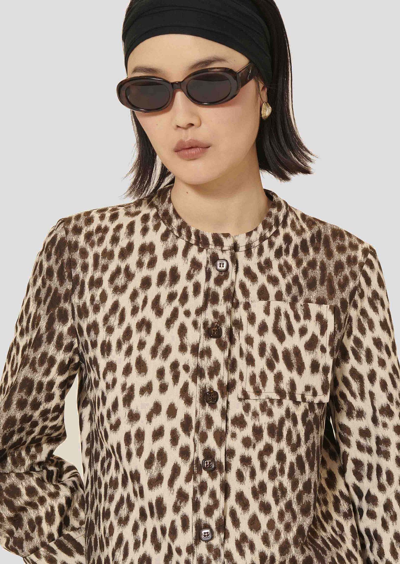 Coco Brown Leopard Shirt