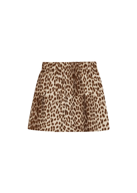 Juno Brown Leopard Skirt