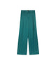 Green Tailored Satin Trousers