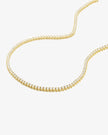 Gold Not Your Basic Tennis Necklace- 18