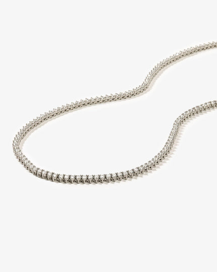 Silver Not Your Basic Tennis Necklace- 18