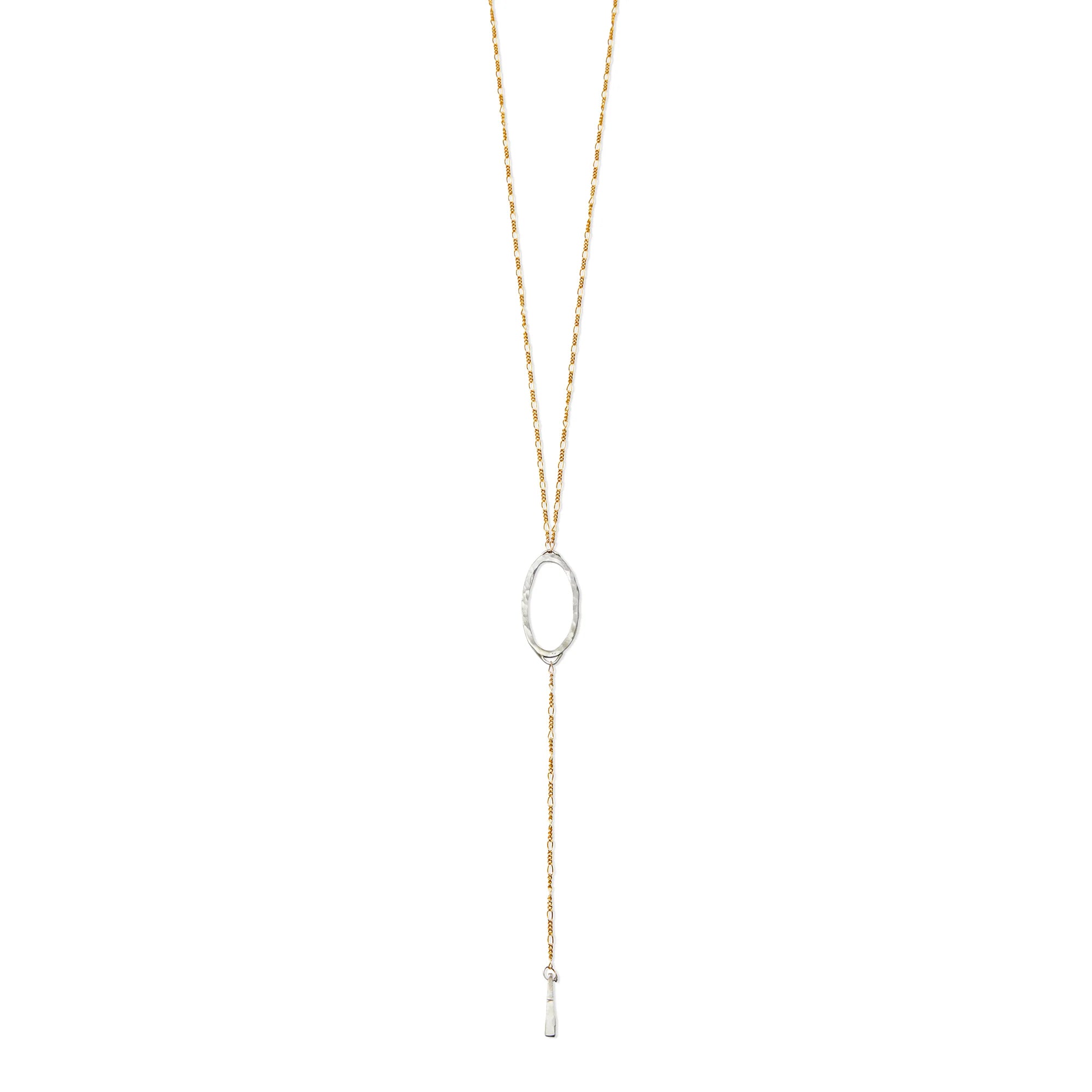 Eternal Oval Lariat Necklace