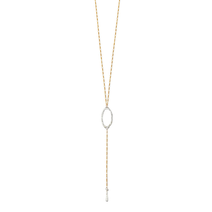 Eternal Oval Lariat Necklace