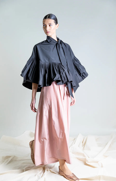 Taffeta Poncho