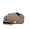 Jackie Camera Bag- Taupe Quilted Pebble Leather