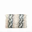 Bella Clutch- Blue Multi Python