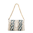 Bella Clutch- Blue Multi Python