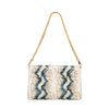 Bella Clutch- Blue Multi Python