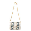 Bella Clutch- Blue Multi Python