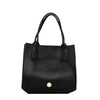 Mauney Satchel Bag- Black Solid Pebble