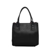 Mauney Satchel Bag- Black Solid Pebble