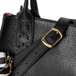 Mauney Satchel Bag- Black Solid Pebble