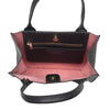 Mauney Satchel Bag- Black Solid Pebble