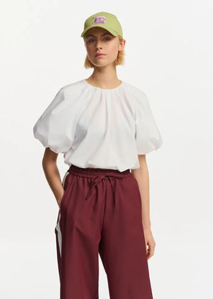 White Fay Puff Sleeve Top