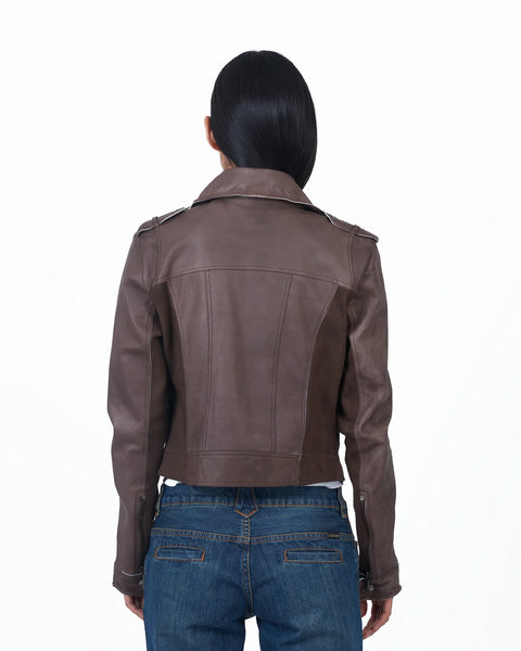 Piper Patina Bark Leather Jacket