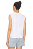 Margot Cotton Sleeveless V Neck Tee