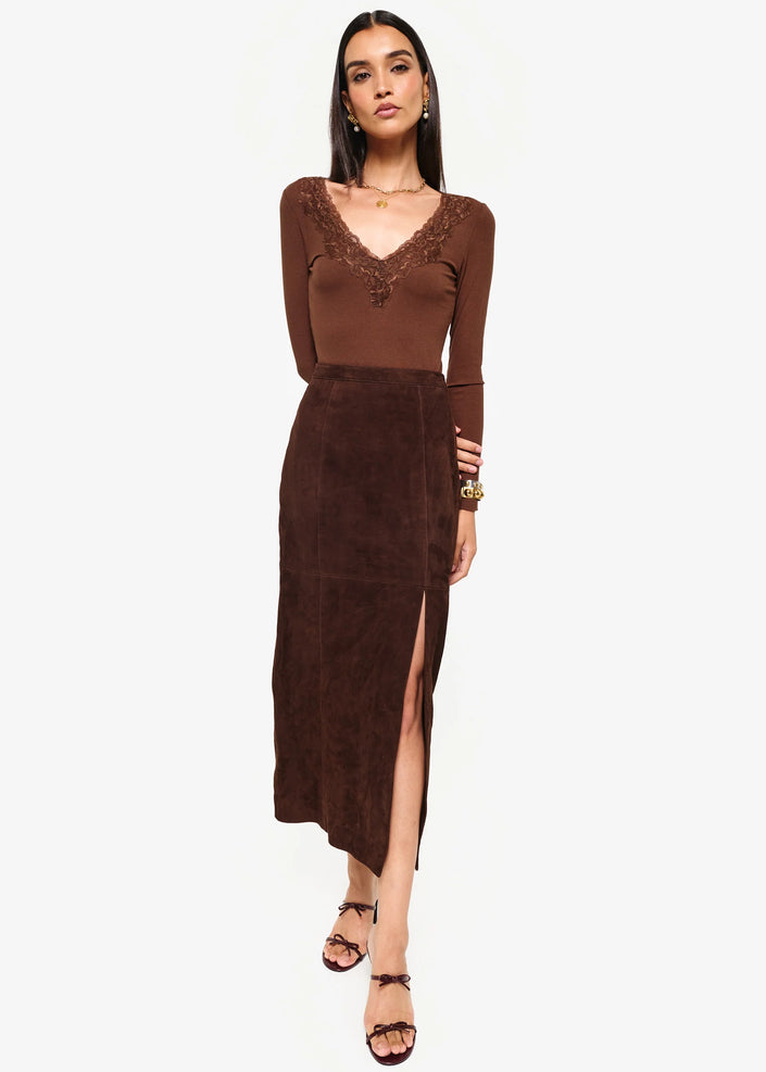 Idris Suede Skirt