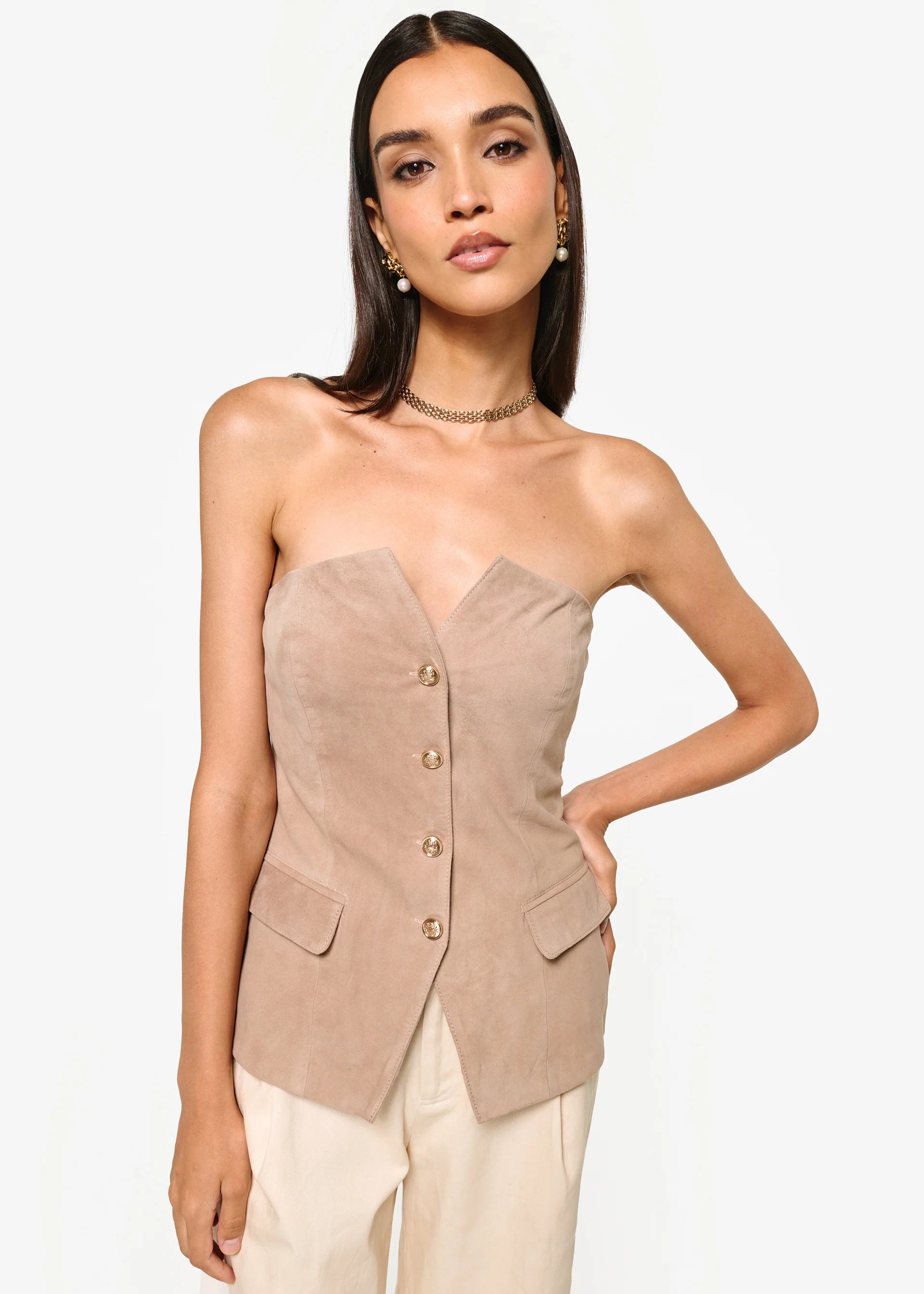 Zamora Suede Corset