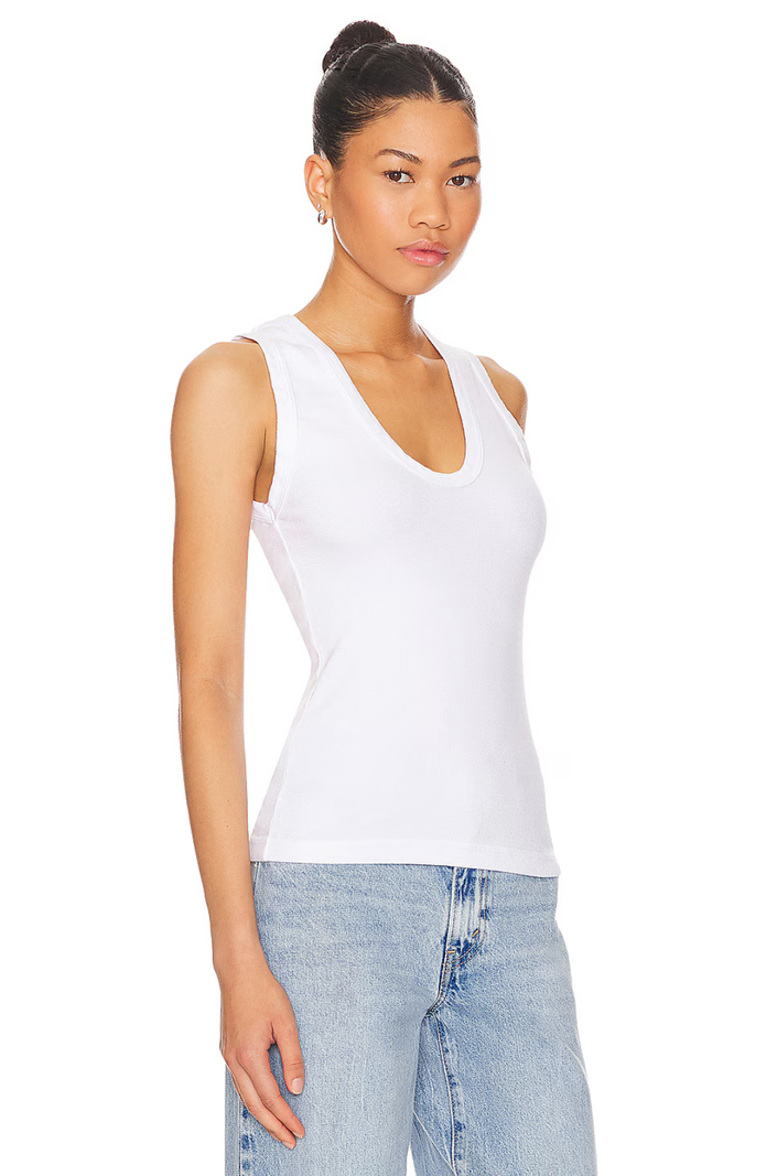 Jordan U Neck Ribbed Tank