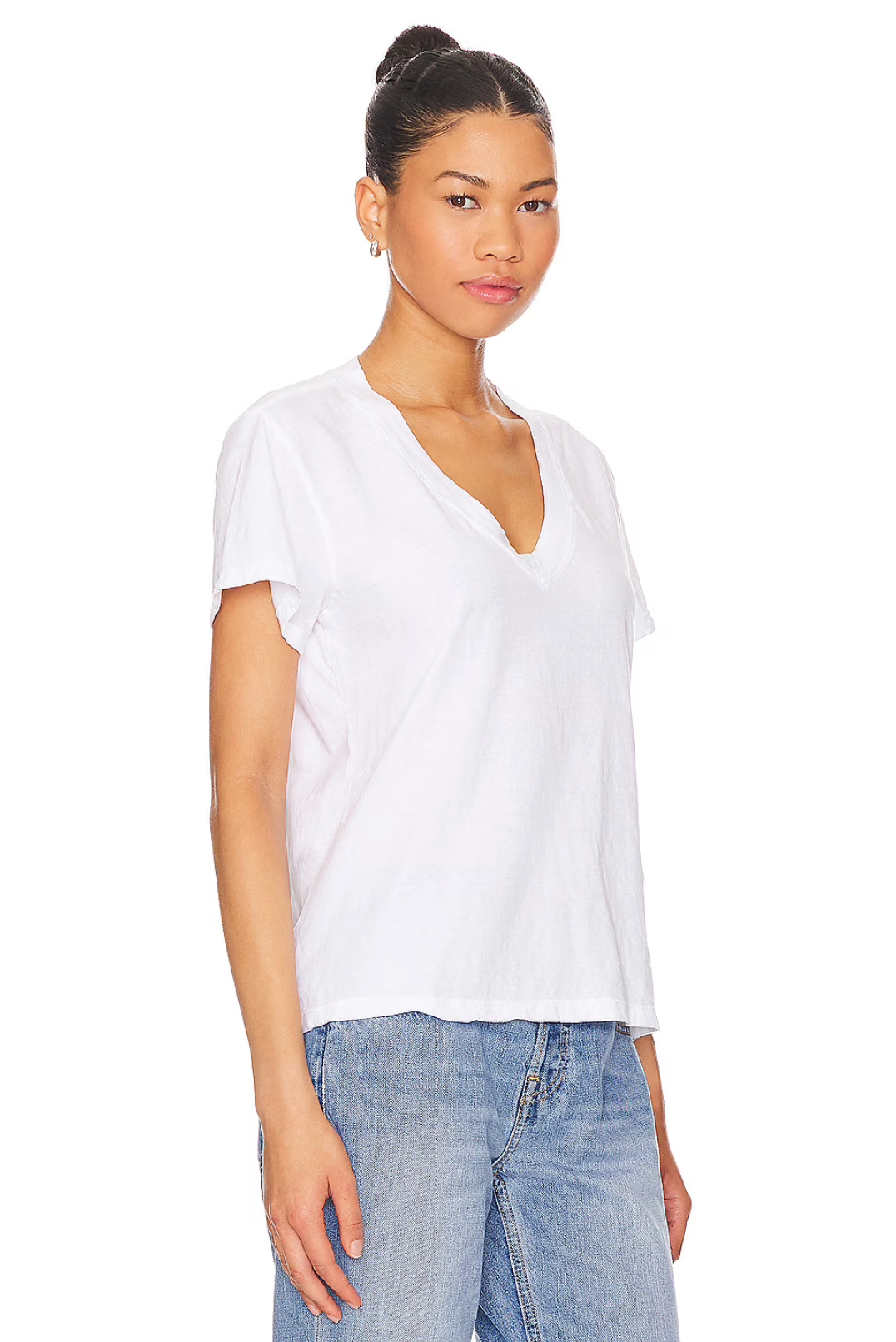 Alanis Recycled Cotton V Neck