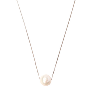Chan Luu White Pearl Long Floating Necklace