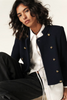 Louman Navy Cardigan