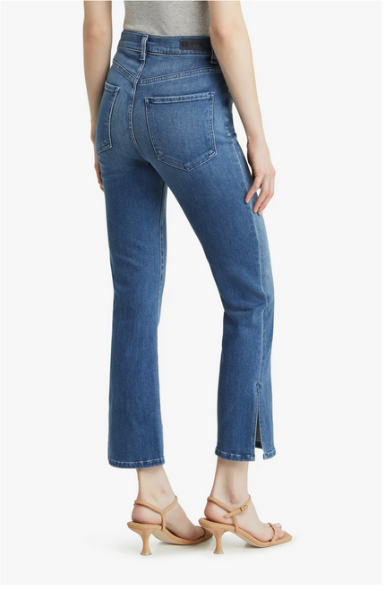 Stella Crop Flare Split Hem Jeans- California Soul