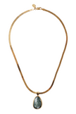 Seraphinite Totem Herringbone Necklace