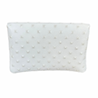 Pre Order Now: Bella Clutch- White Embossed Studded Leather