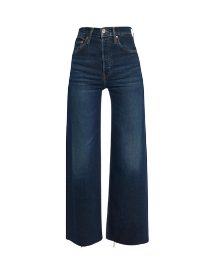 High Rise Wide Leg Cropped Jeans- Barely Worn