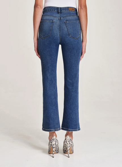 Bella Crop Flare Clean Hem Jeans- Libertine