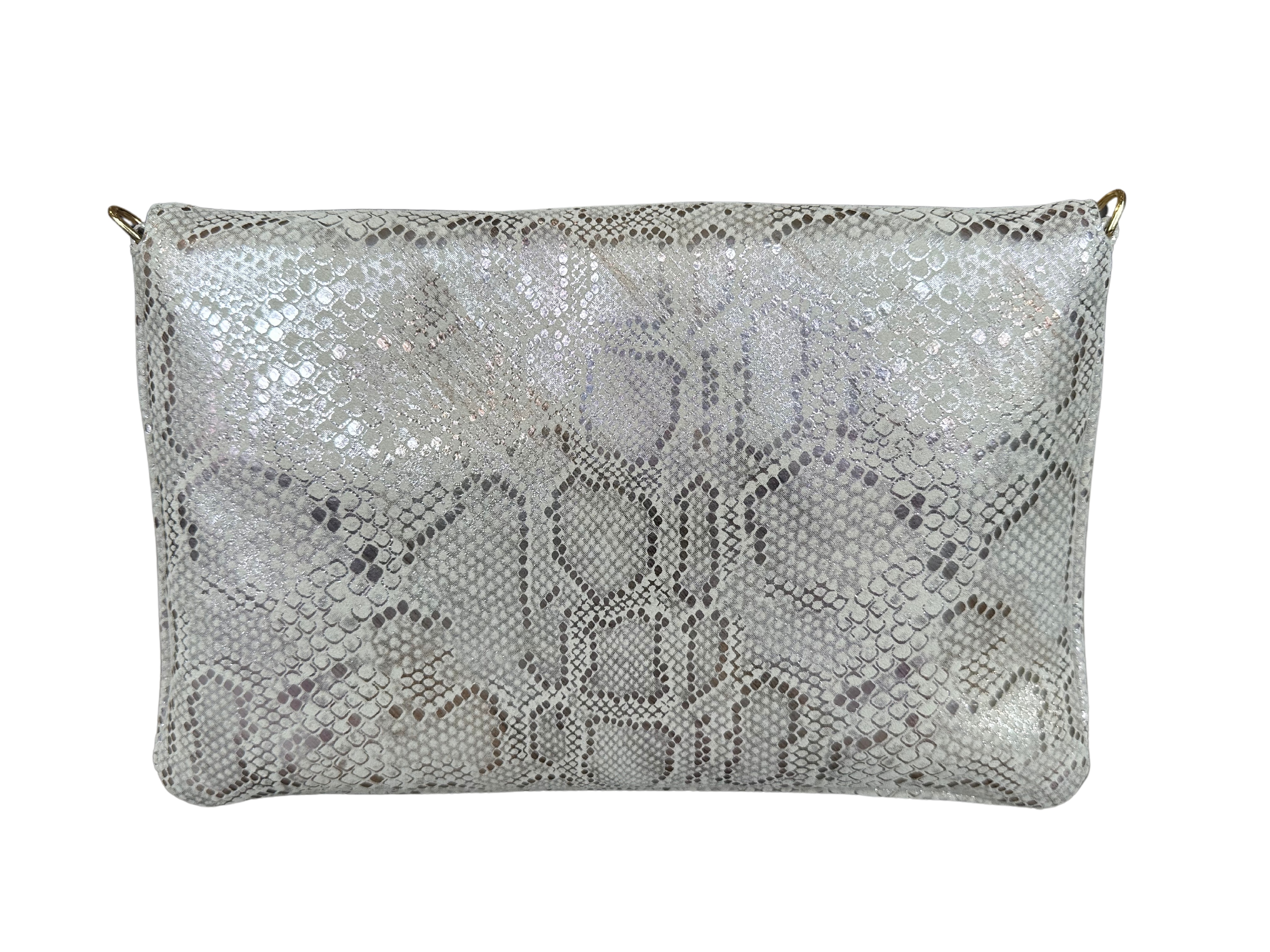 Bella Clutch- Champagne Lizard