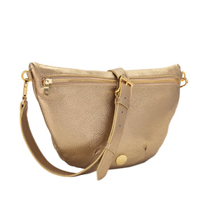 Fannie Belt Bag/Cross Body- Oro Pebble Leather