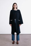 Kerrington Black Wool Cashmere Coat